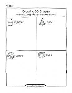 shape and forms drawing activity worksheets for 6 year olds