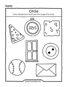 Fun Shape worksheets for Pre-K parents