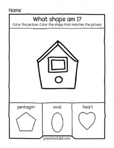 Fun octagon shape activity for preschool children