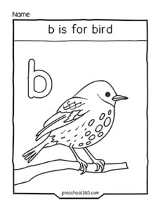 Quality free letter sound coloring pages for children