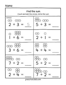 Quality adding activity page for kindergartens