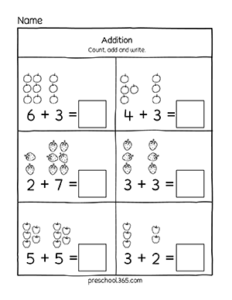 pre-k-addition-activity-sheets-10-l2-3t | Preschool365