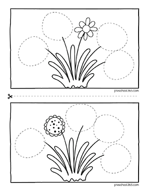 Quality worksheets on flower picture sorting for children