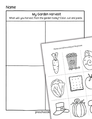 Children's gardening worksheets and resources for home and school use