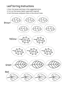 Quality 3 and 4 year olds worksheets on picture sorting
