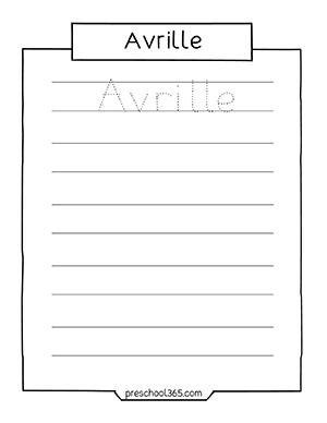 quality name tracing resources for three year olds preschool kids