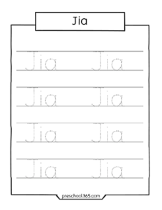 quality name tracing resources for three year olds preschool kids