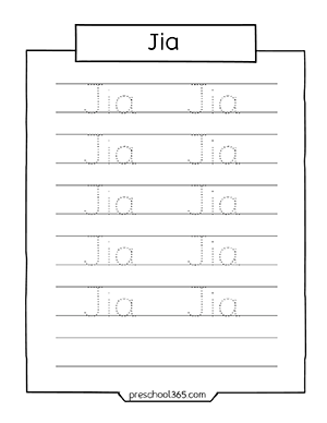 quality name tracing worksheets for three year olds preschool kids