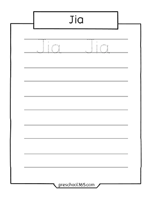 quality name tracing worksheets for three year olds preschool kids