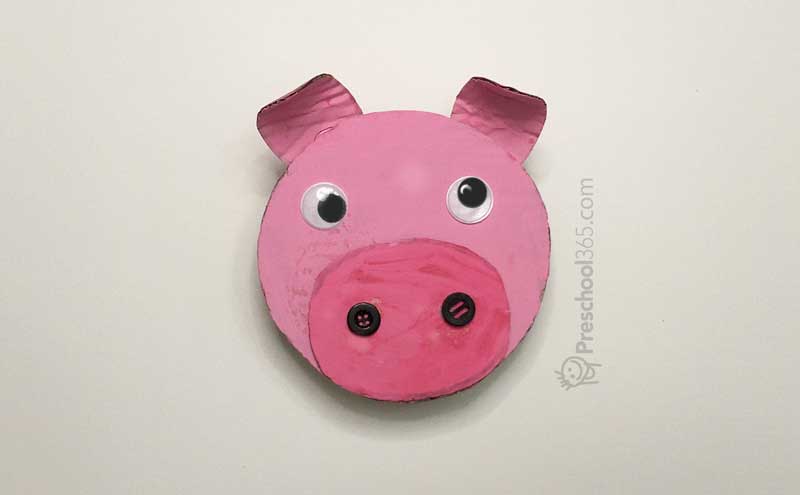 How to make a paper pig craft art for children
