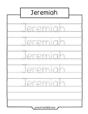 name tracing practice sheets for 3 year olds