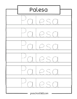 free name tracing practice worksheets for homeschool preschool moms