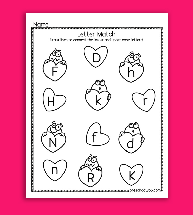 Little Hearts Valentine's Theme Packet (23 Page Activity Pack) - Image 16