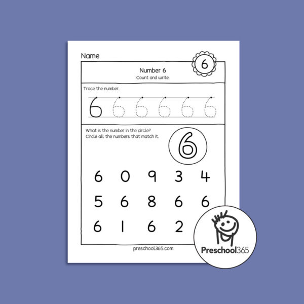 My Fun Book of Numbers (0-10) Tracing, counting, identification packet.