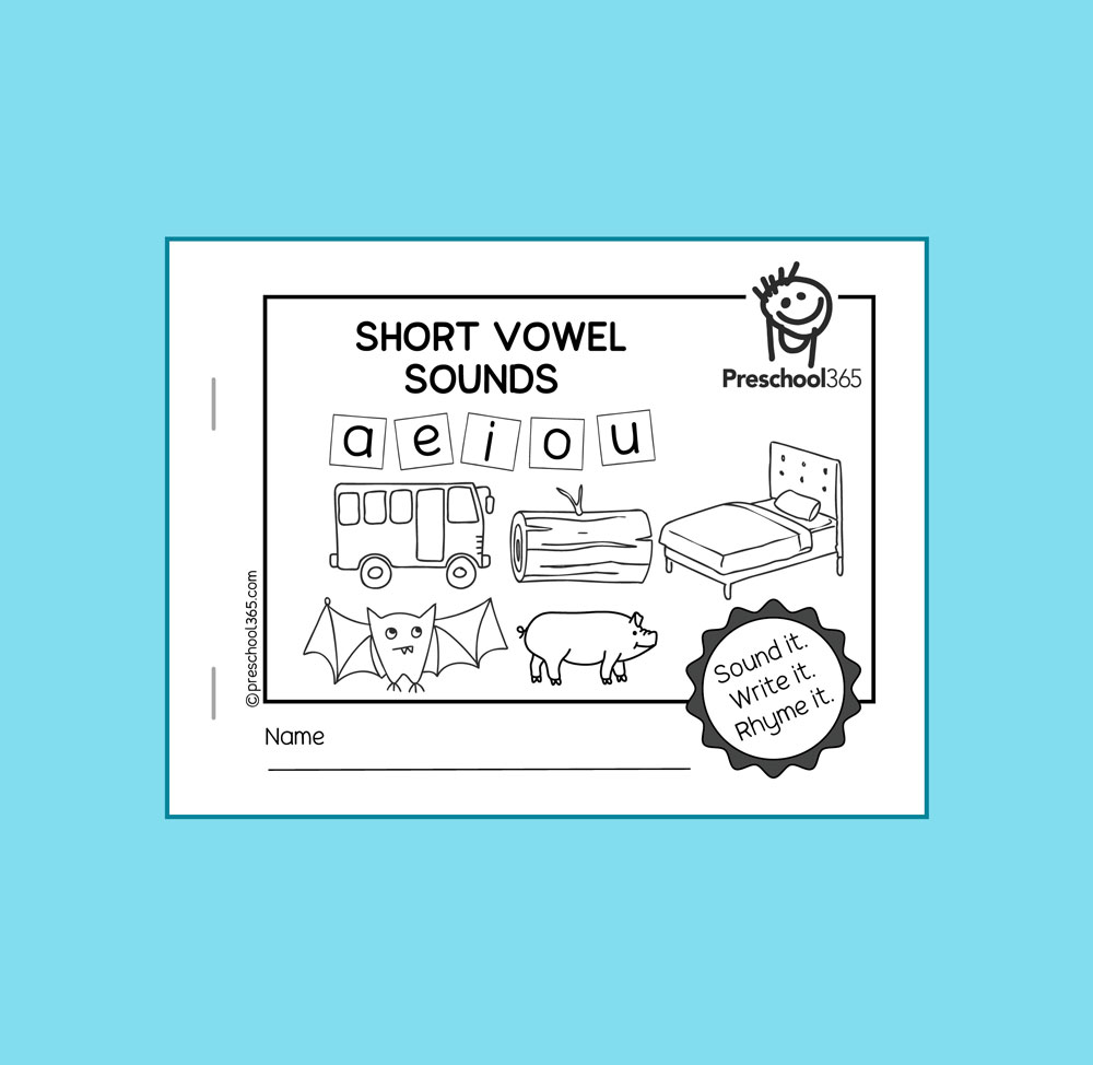 Short Vowel Sounds Picture Word Pocket Booklet
