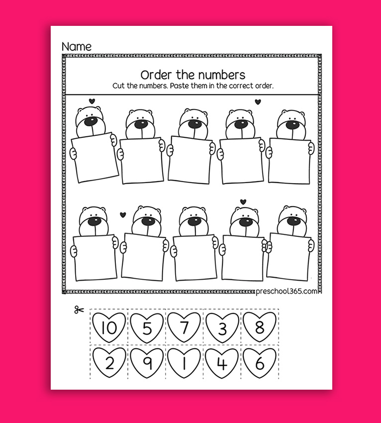 Little Hearts Valentine's Theme Packet (23 Page Activity Pack) - Image 4