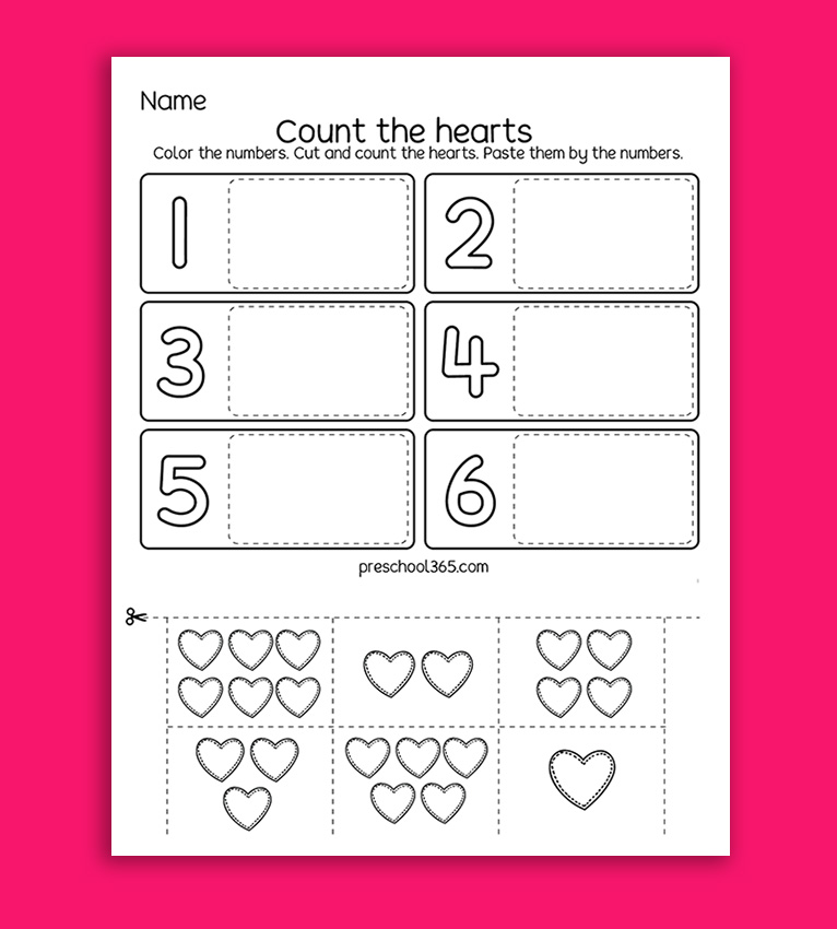 Little Hearts Valentine's Theme Packet (23 Page Activity Pack) - Image 23