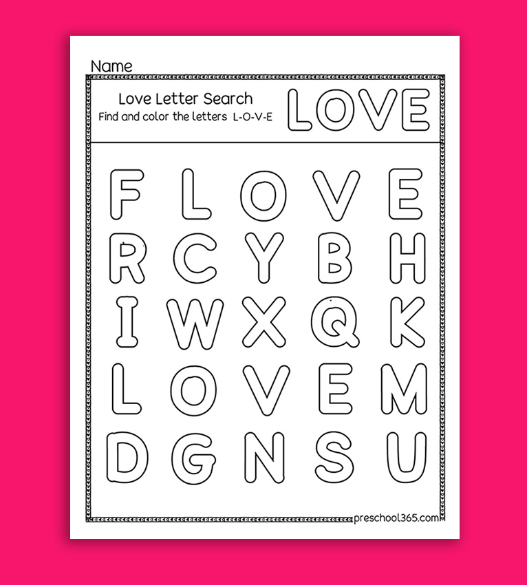 Little Hearts Valentine's Theme Packet (23 Page Activity Pack) - Image 15