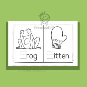 Fun Picture and beginning Letter sounds activity for preschool children