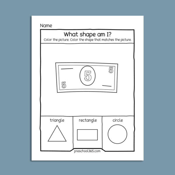 My Book Of 2D Shapes for preschool up to Kindergarten