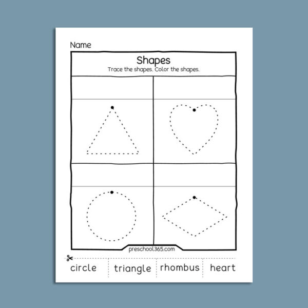 My Book Of 2D Shapes for preschool up to Kindergarten