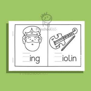 Fun Picture and beginning Letter sounds activity for preshoolers