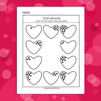 Little Hearts Valentine's Theme Packet (22-Page Activity Pack)