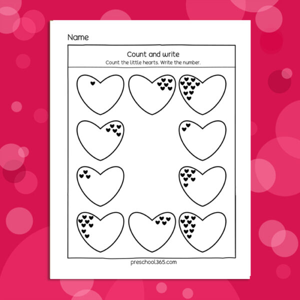 Fun vals day worksheets for kids