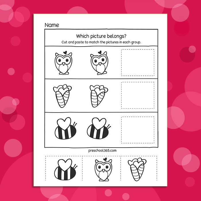 Little Hearts Valentines Theme Packet (19 Page Activity Pack)