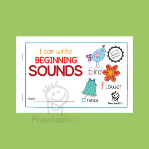 Beginning sounds! Color it, Sound it & Write it