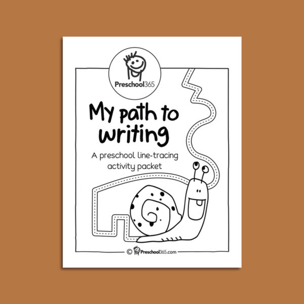 My Path to Writing (Preschool Line-tracing activity packet)