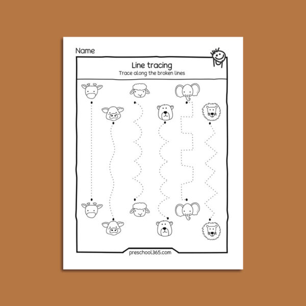 My Path to Writing (Preschool Line-tracing activity packet)