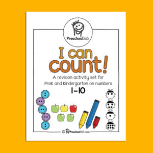 Kindergarten number counting activities