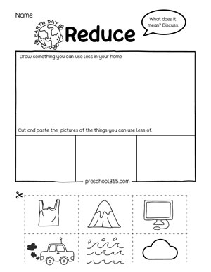 Happy Earth Day Activity printables for kindergarten