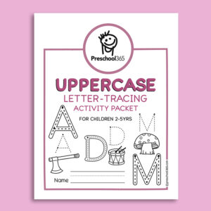 Uppercase Letter Tracing Activity Packet 2-5yr olds
