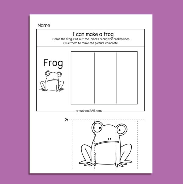 Fun Preschool and pre K sequence activity sheets