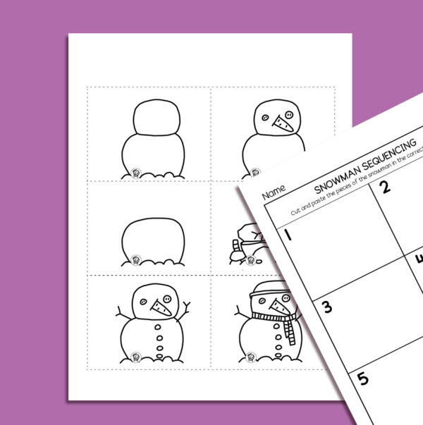 Fun Preschool and pre K sequence activity sheets