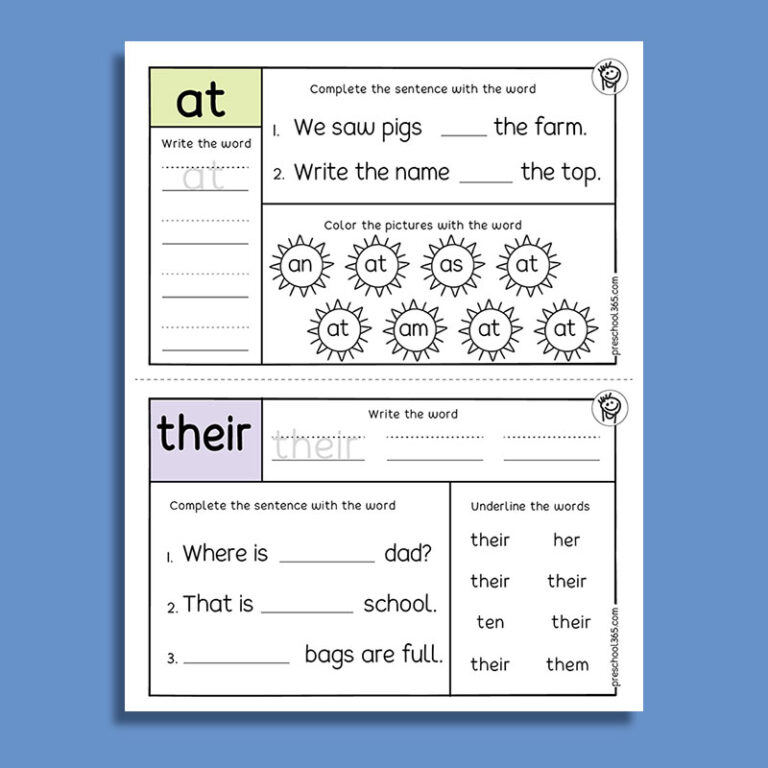 First 50 Sight Words List