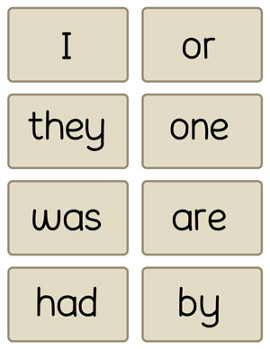 Free sight words activity sheets