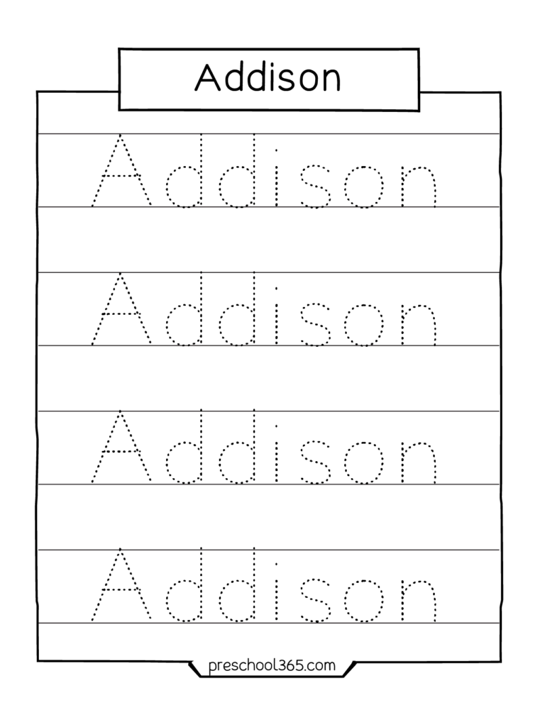 preschool-prFree downloadable name tracing sheets for preK ...