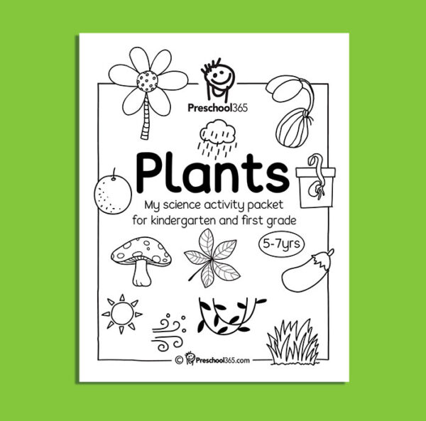 Green flowing plants science activity packet for 5-8year olds