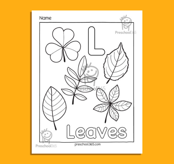 Color the autumn leaves printables