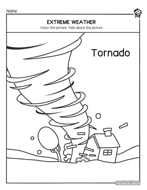 Extreme and dangerous weather activity for first grade kids