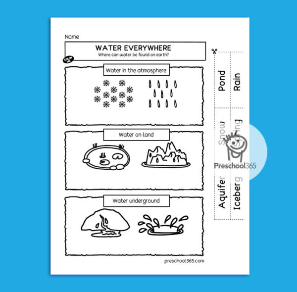 the science of water preschool activity