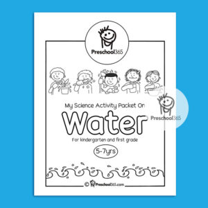 First grade water science activity worksheet