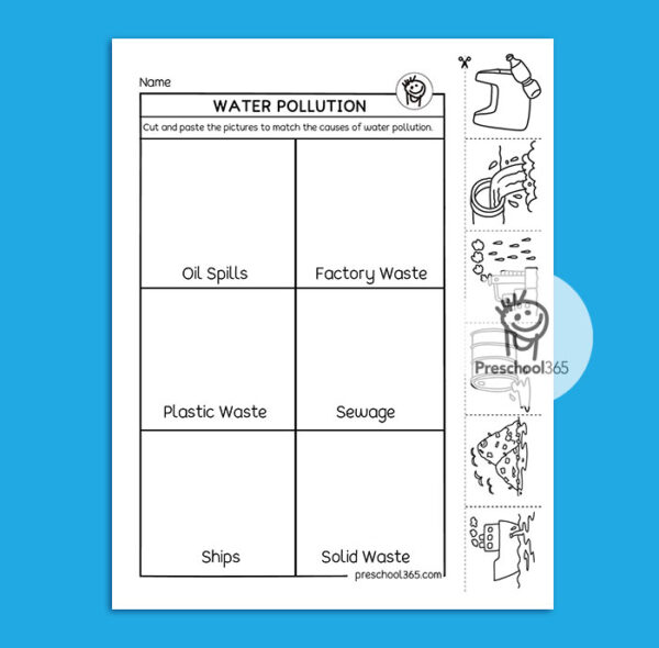 sources of water second grade worksheet