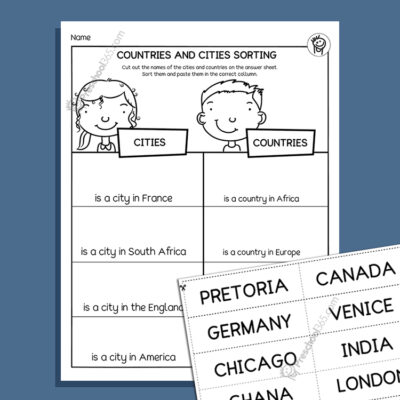 A Big World Kindergarten Geography Activity Packet (25pages)