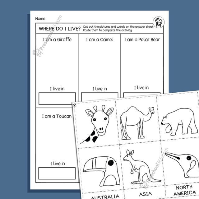 A Big World Kindergarten Geography Activity Packet (25pages)