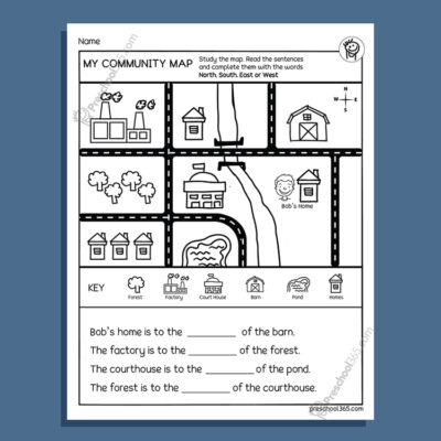 A Big World Kindergarten Geography Activity Packet (25pages)