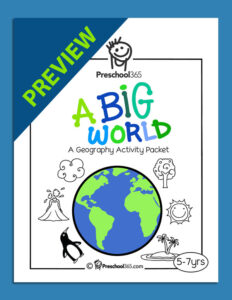 It's a big world fun geography activities for kindergarten and first ...